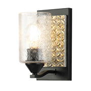 Lucas McKearn Arcadia 1 Light Wall Sconce, Matte Black/Silver - BB90587MB-1B2S