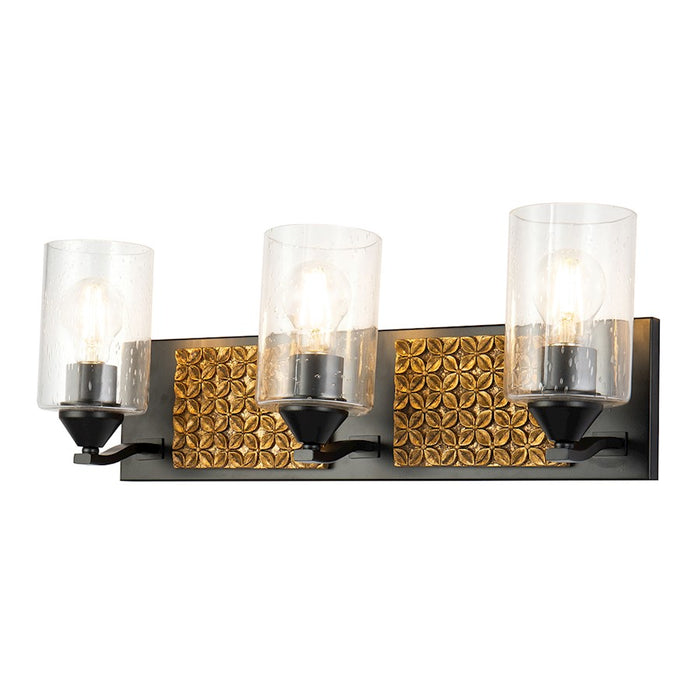 Lucas McKearn Arcadia 3 Light Bath/Vanity, Matte Black/Gold - BB90587MB-3B2G