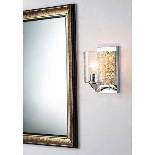 Lucas McKearn Arcadia 1Lt Wall Sconce, Polished Chrome/Silver