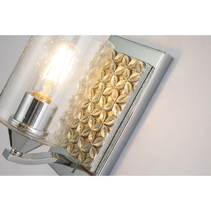 Lucas McKearn Arcadia 1Lt Wall Sconce, Polished Chrome/Silver