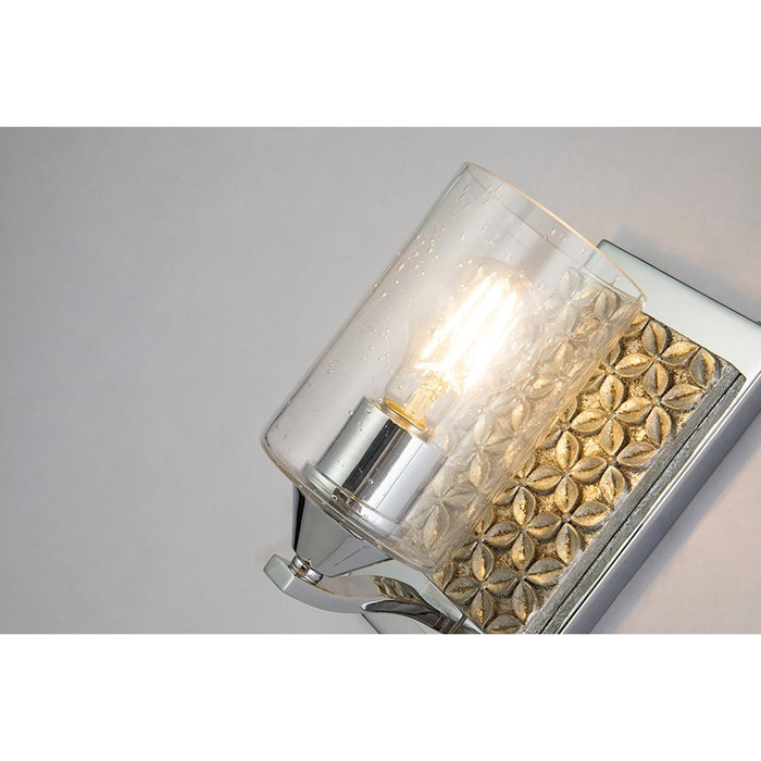 Lucas McKearn Arcadia 1Lt Wall Sconce, Polished Chrome/Silver