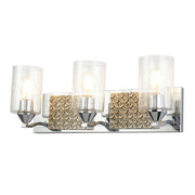 Lucas McKearn Arcadia 3Lt Bath/Vanity, Polished Chrome/Silver - BB90587PC-3B2S