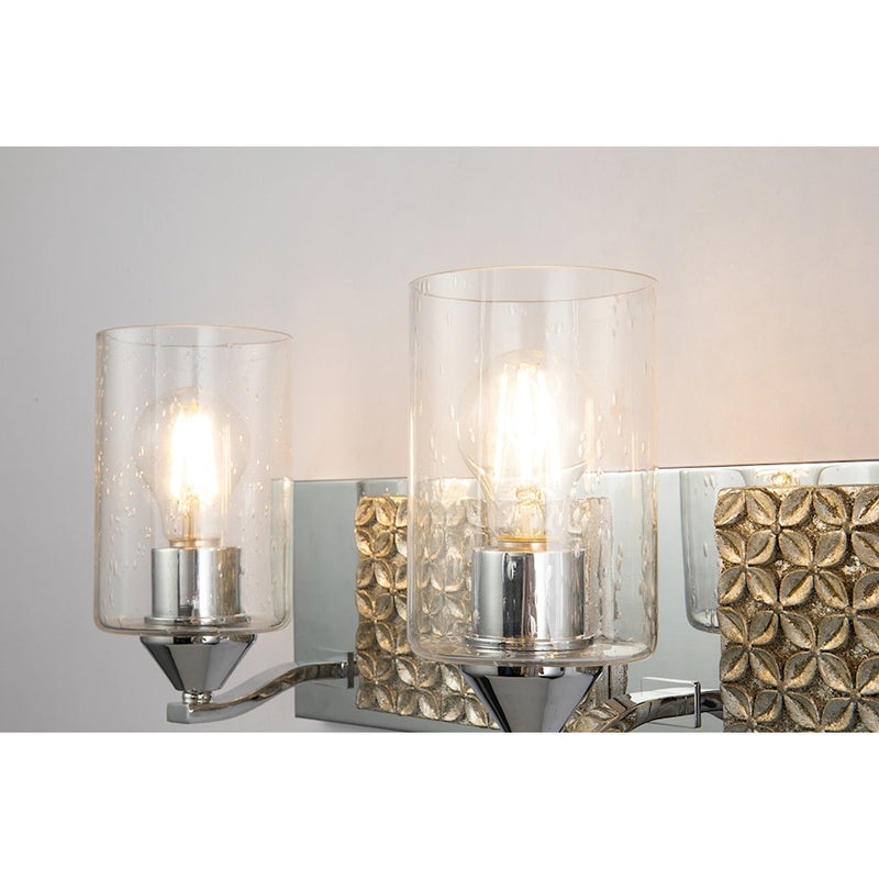 Lucas McKearn Arcadia 3Lt Bath/Vanity, Polished Chrome/Silver