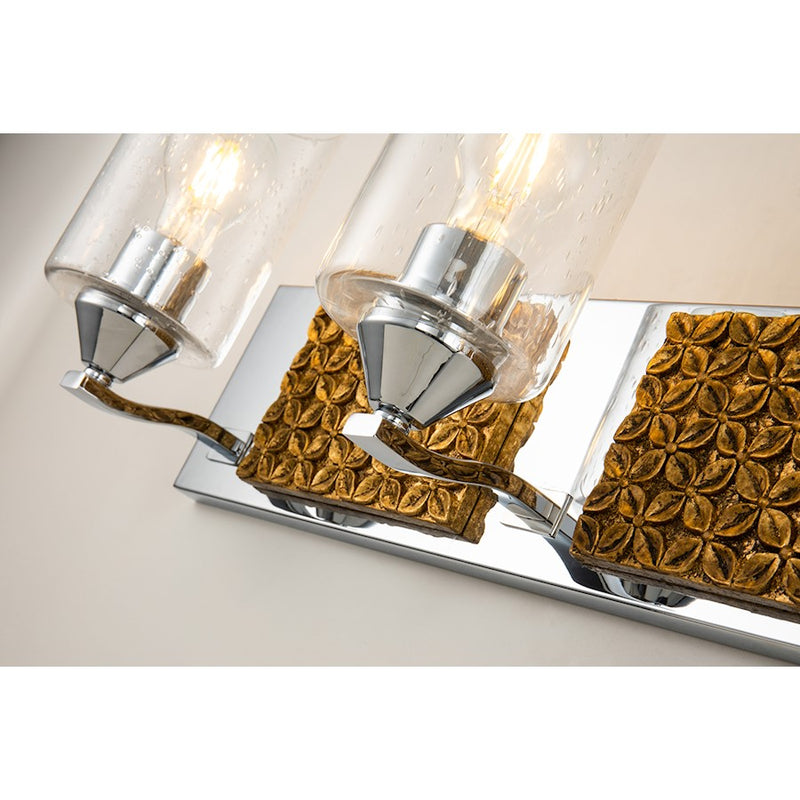 Lucas McKearn Arcadia 4 Light Bath/Vanity, Polished Chrome/Gold