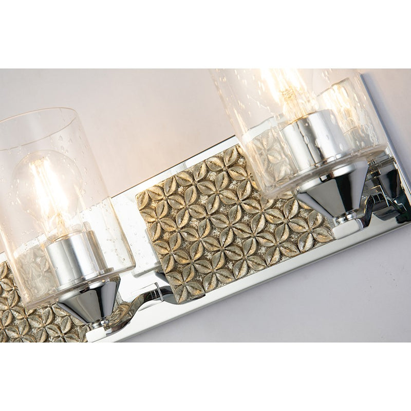 Lucas McKearn Arcadia 4Lt Bath/Vanity, Polished Chrome/Silver