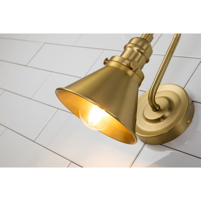 Lucas McKearn Provence 1 Light Bath/Vanity, Aged Brass