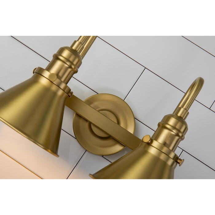 Lucas McKearn Provence 2 Light Bath/Vanity, Aged Brass