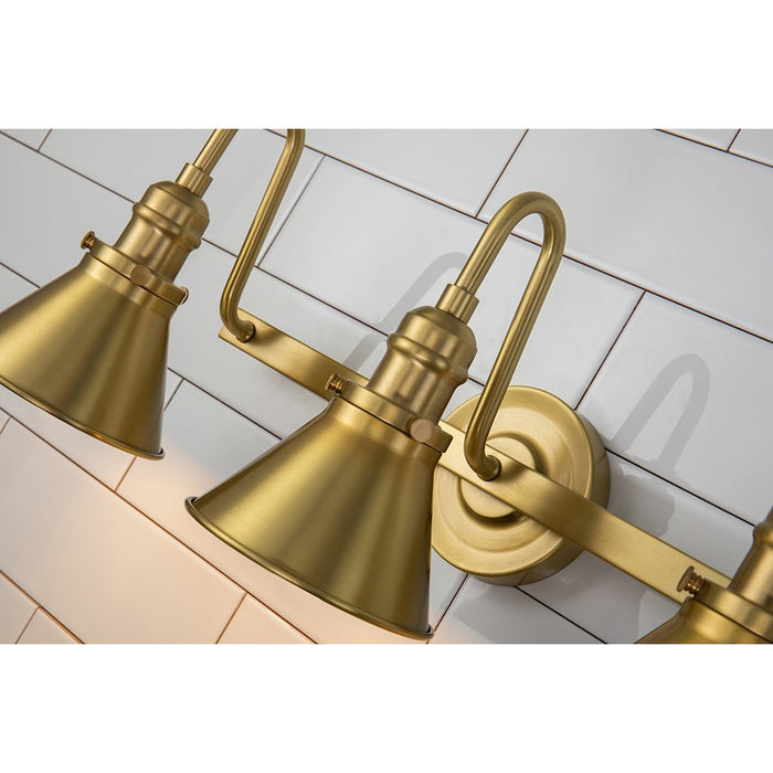 Lucas McKearn Provence 3 Light Bath/Vanity, Aged Brass