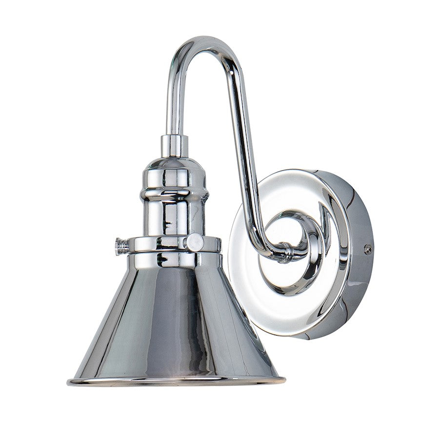 Lucas McKearn Provence 1 Light Bath/Vanity, Polished Chrome - BB90684PC-1