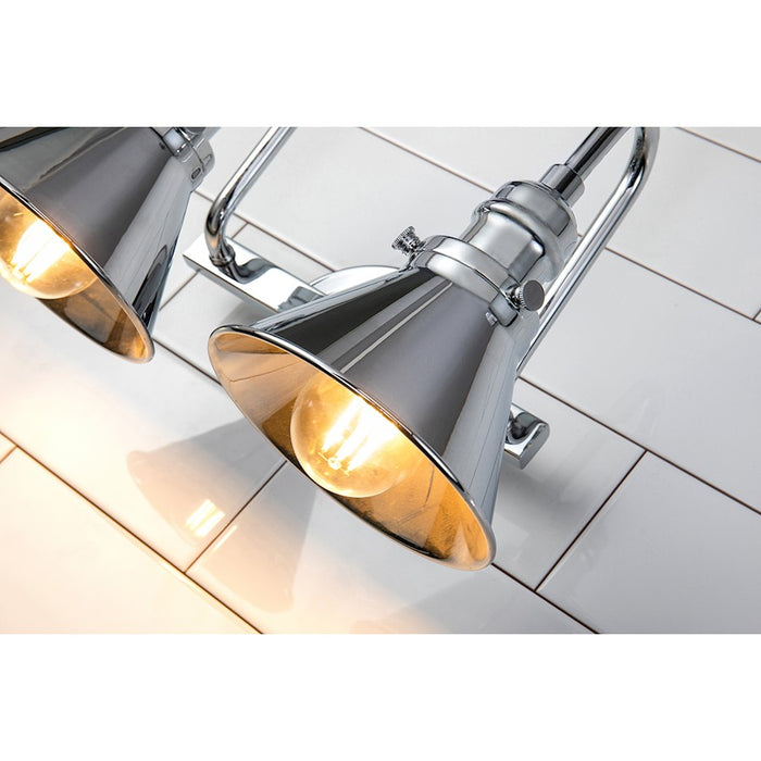 Lucas McKearn Provence 2 Light Bath/Vanity, Polished Chrome