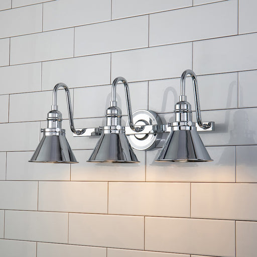 Lucas McKearn Provence 3 Light Bath/Vanity, Polished Chrome