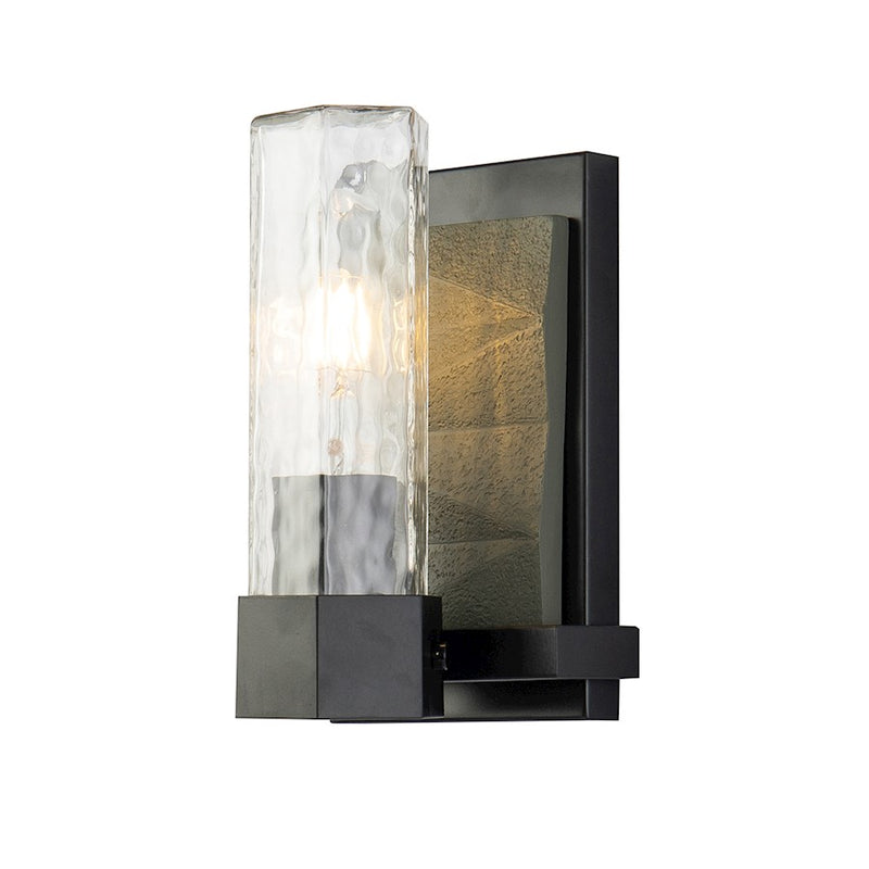 Lucas McKearn Navarre 1 Light Wall Sconce, Black/Grey - BB91595-1
