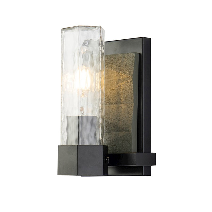 Lucas McKearn Navarre 1 Light Wall Sconce, Black/Grey - BB91595-1