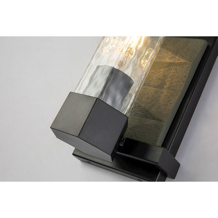 Lucas McKearn Navarre 1 Light Wall Sconce, Black/Grey