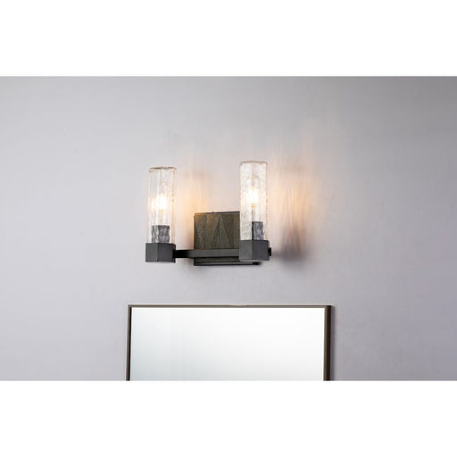 Lucas McKearn Navarre 2 Light Bath/Vanity, Black/Grey