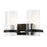 Lucas McKearn Mazant 2Lt Bath/Vanity, Matte Black/Polished Chrome - BB91598-2