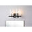 Lucas McKearn Mazant 2Lt Bath/Vanity, Matte Black/Polished Chrome