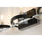 Lucas McKearn Mazant 3Lt Bath/Vanity, Matte Black/Polished Chrome