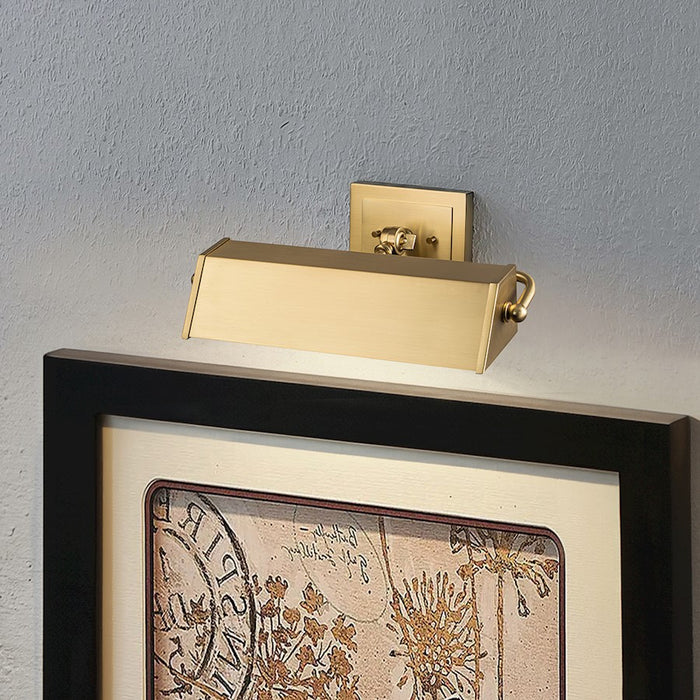 Lucas McKearn Cade 2 Light Picture Light, Brushed Brass