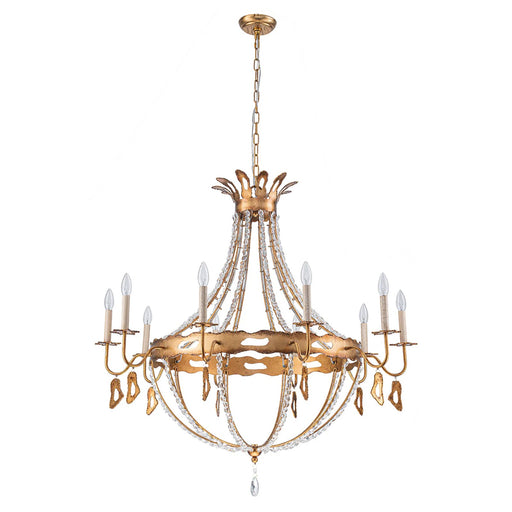 Lucas McKearn Monteleone 10 Light Chandelier, Gold - CH1036-10