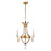 Lucas McKearn Monteleone 3 Light Chandelier, Gold Leaf/Antique - CH1036-3