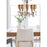 Lucas McKearn Tivoli 5Lt Chandelier, Cream/Gold/Silver/ Gold