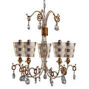 Lucas McKearn Tivoli 5Lt Chandelier, Cream/Silver/Gold/ Silver - CH1038-S