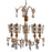 Lucas McKearn Tivoli 5Lt Chandelier, Cream/Silver/Gold/ Silver - CH1038-S