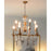 Lucas McKearn Mignon 8 Light Chandelier, Gold/Silver/Cream