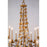 Lucas McKearn Mosaic 15 Light Chandelier, Gold Leaf