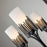 Lucas McKearn Sawgrass 6Lt Chandelier, Matte Black/Opal Etched