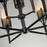 Lucas McKearn Sawgrass 9Lt Chandelier, Matte Black/Opal Etched