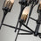 Lucas McKearn Sawgrass 9Lt Chandelier, Matte Black/Opal Etched