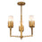 Lucas McKearn Sawgrass 3 Light Chandelier, Gold Leaf/Opal Etched - CH20319G-3