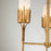 Lucas McKearn Sawgrass 3 Light Chandelier, Gold Leaf/Opal Etched