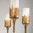 Lucas McKearn Sawgrass 6 Light Chandelier, Gold Leaf/Opal Etched