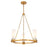 Lucas McKearn Kristy 3 Light Chandelier, Distressed Gold/Opal - CH30208G-3