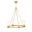 Lucas McKearn Kristy 4 Light Chandelier, Distressed Gold/Opal - CH30208G-4