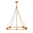 Lucas McKearn Kristy 5 Light Chandelier, Distressed Gold/Opal - CH30208G-5