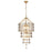 Lucas McKearn Meridian 9Lt Pendant, Gold/Smoked Glass/Smoke Glass - CH30213-21