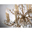 Lucas McKearn Flambeau 12Lt Chandelier, Silver/Glaze/Flower Inspired