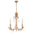 Lucas McKearn Palm D'Or 3 Light Chandelier, Gold