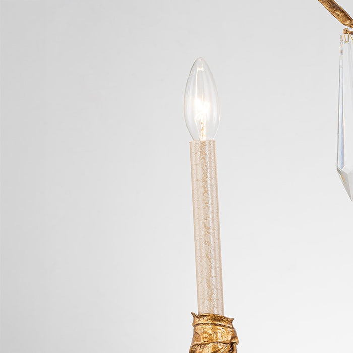 Lucas McKearn Palm D'Or 3 Light Chandelier, Gold