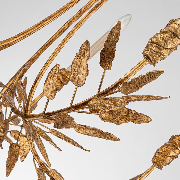 Lucas McKearn Palm D'Or 5 Light Chandelier, Gold