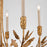 Lucas McKearn Palm D'Or 5 Light Chandelier, Gold