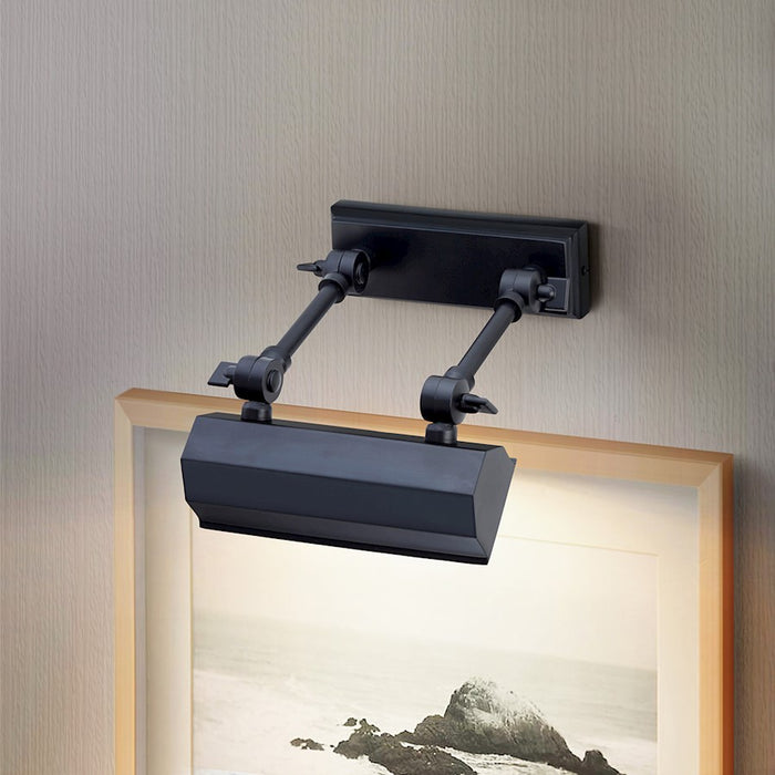 Lucas McKearn Chawton 1 Light 7" Picture Light, Black