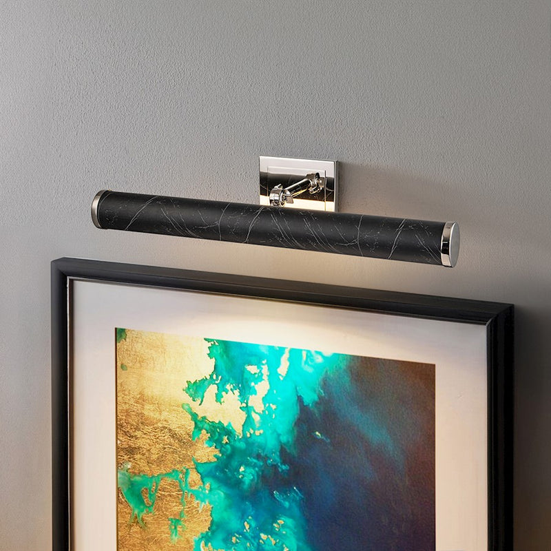Lucas McKearn Coates 26" Picture Light, Black Marble/Nickel