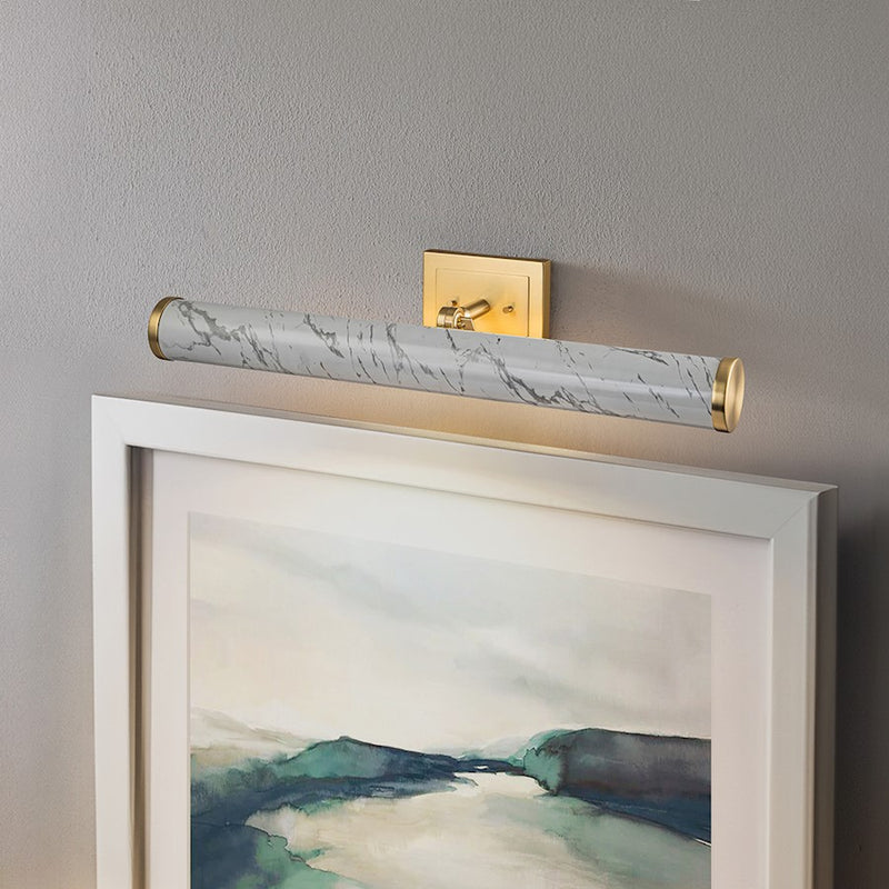 Lucas McKearn Coates 26" Picture Light, Carrera Stone/Brass