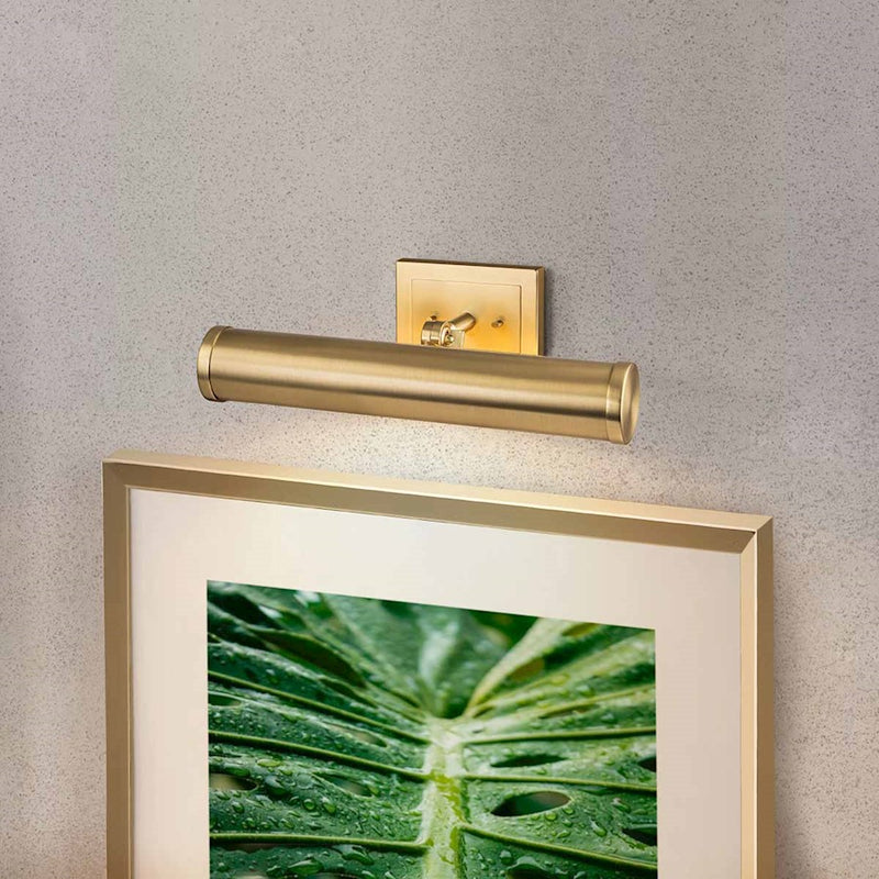Lucas McKearn Coates 26" Picture Light, Dark Wood/Brass