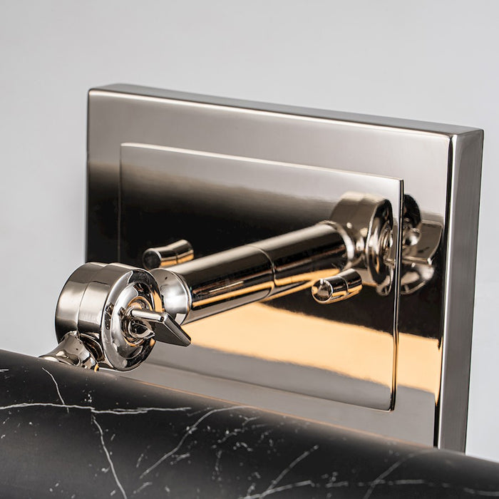 Lucas McKearn Coates 16" Picture Light, Black Marble/Nickel